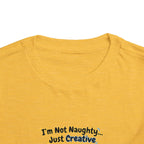 I'm Not Naughty Just Creative Puppy Tee | Cute Labrador Puppy Toddler Shirt