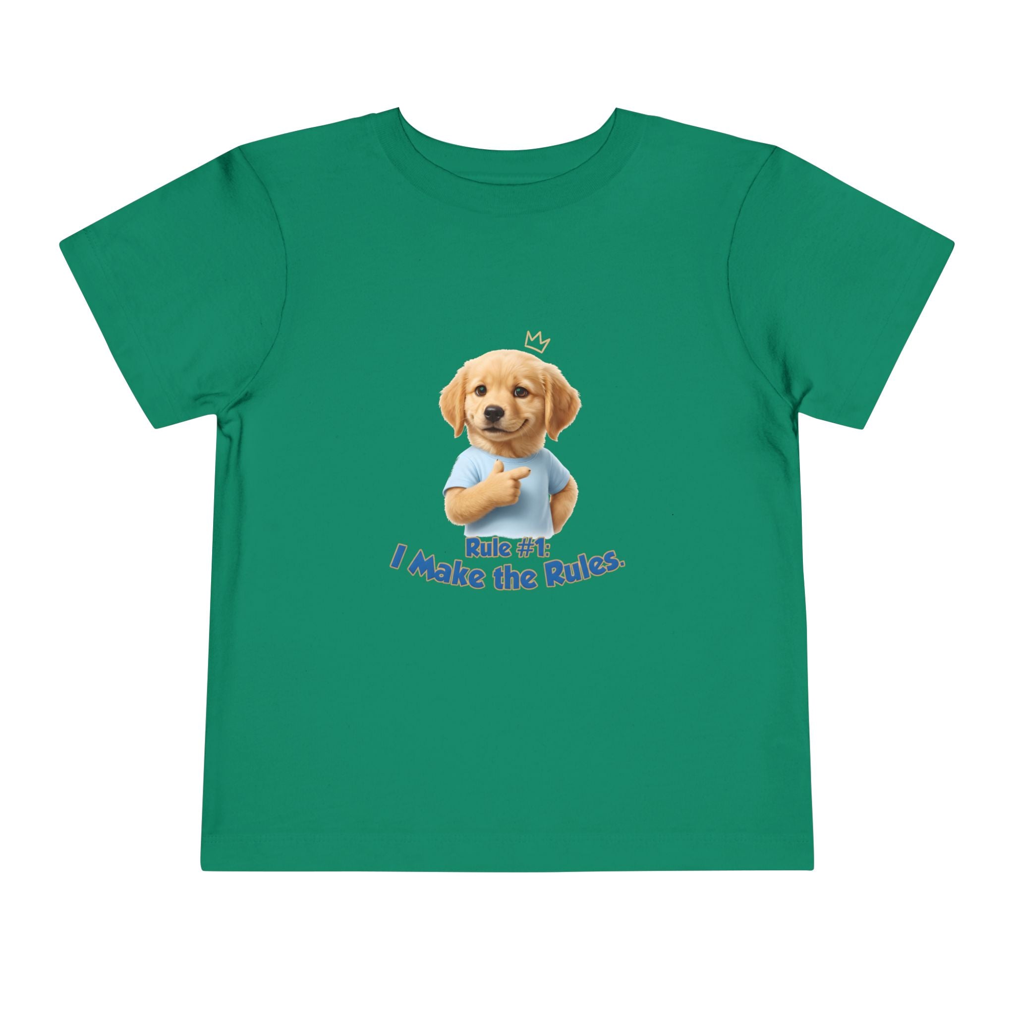 Rule #1: I Make the Rules – Cute Dog T-Shirt | Funny Puppy Boss Graphic Tee (Unisex)