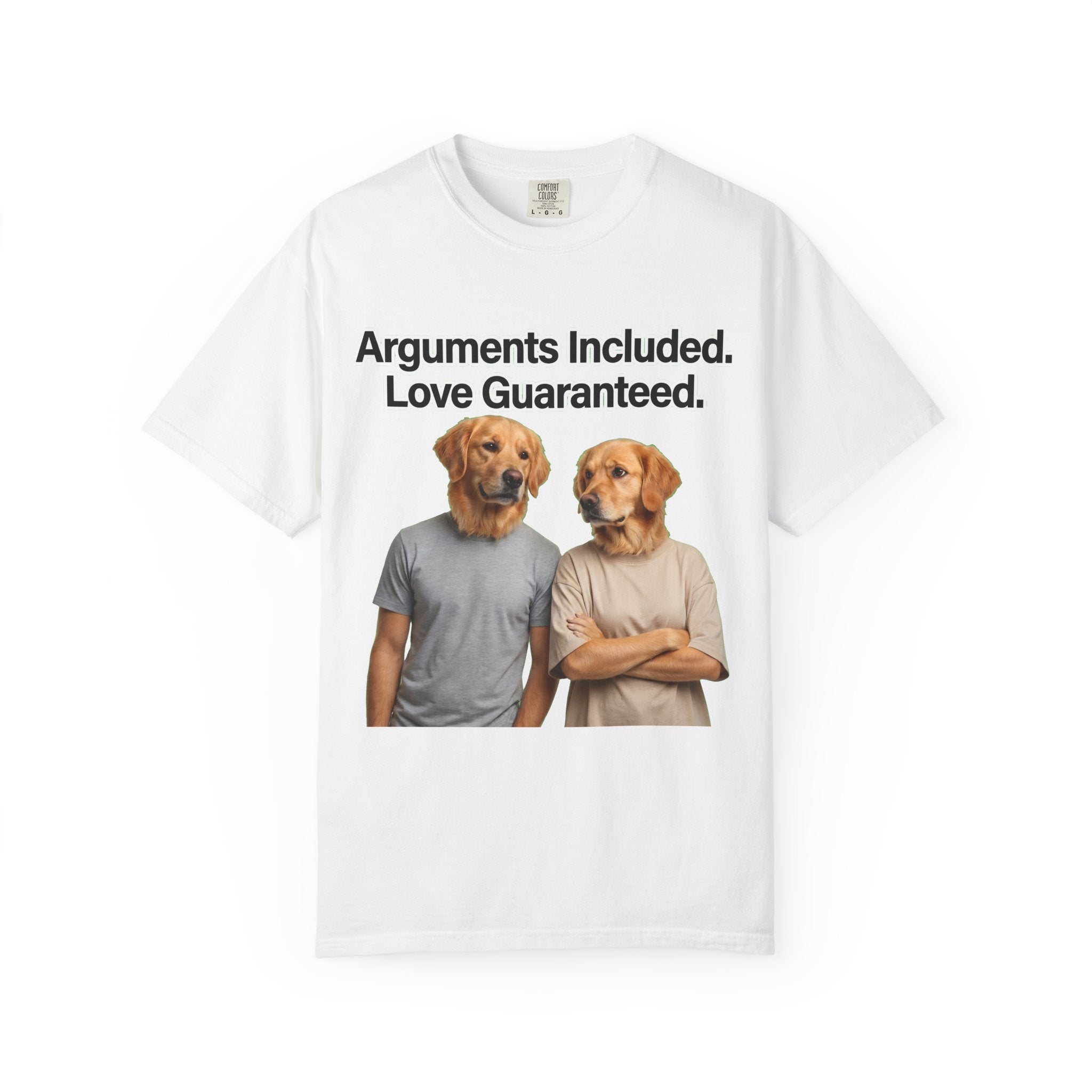 Arguments Included, Love Guaranteed – Funny Couple T-Shirt | Matching Relationship Tee (Unisex)