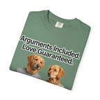 Arguments Included, Love Guaranteed – Funny Couple T-Shirt | Matching Relationship Tee (Unisex)