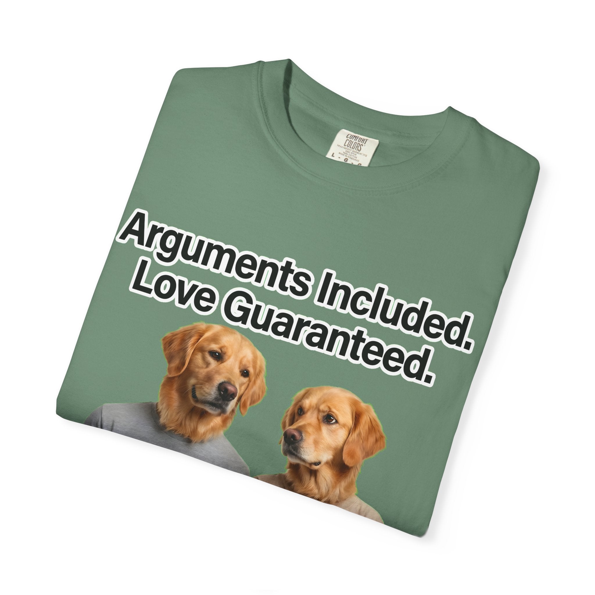 Arguments Included, Love Guaranteed – Funny Couple T-Shirt | Matching Relationship Tee (Unisex)