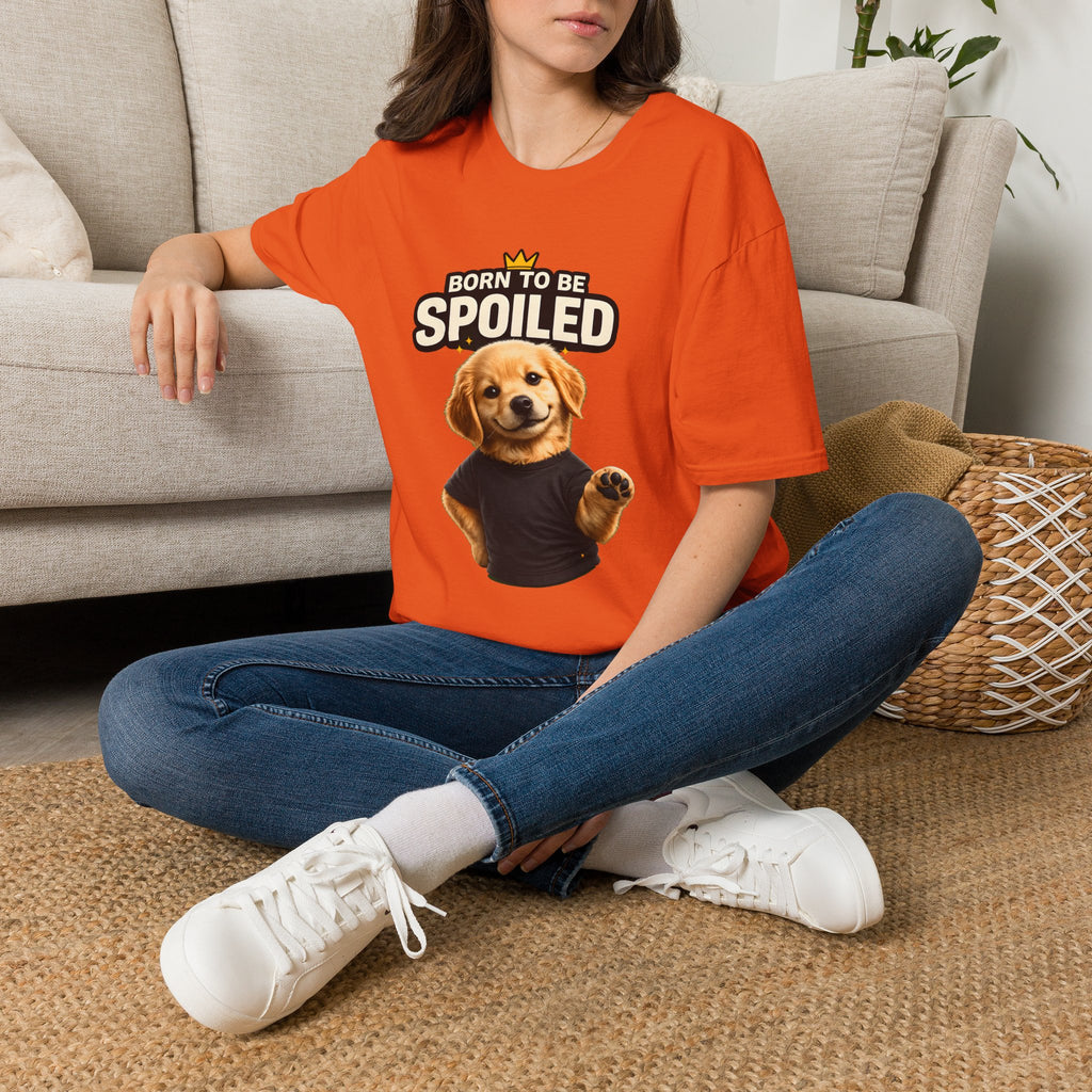 Born to Be Spoiled Puppy T-Shirt | Cute Dog Graphic Tee