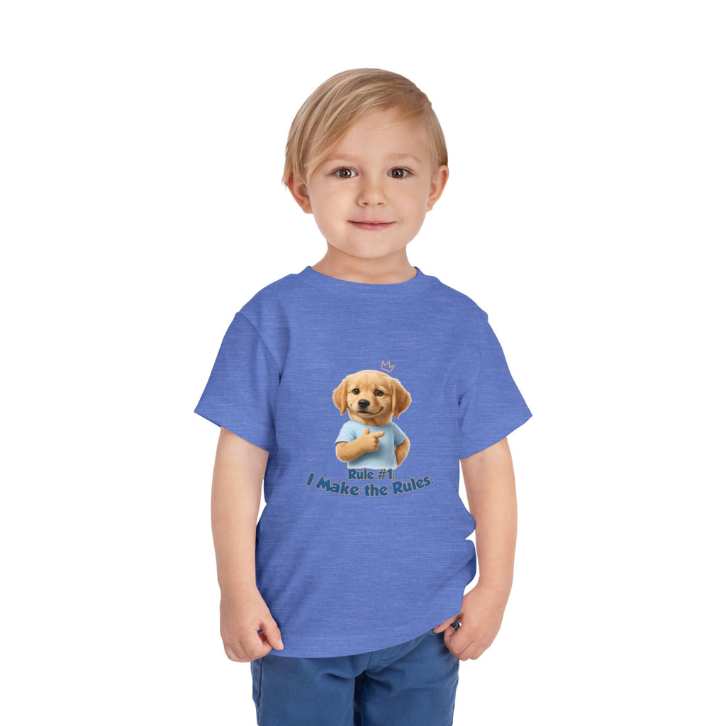 Rule #1: I Make the Rules – Cute Dog T-Shirt | Funny Puppy Boss Graphic Tee (Unisex)