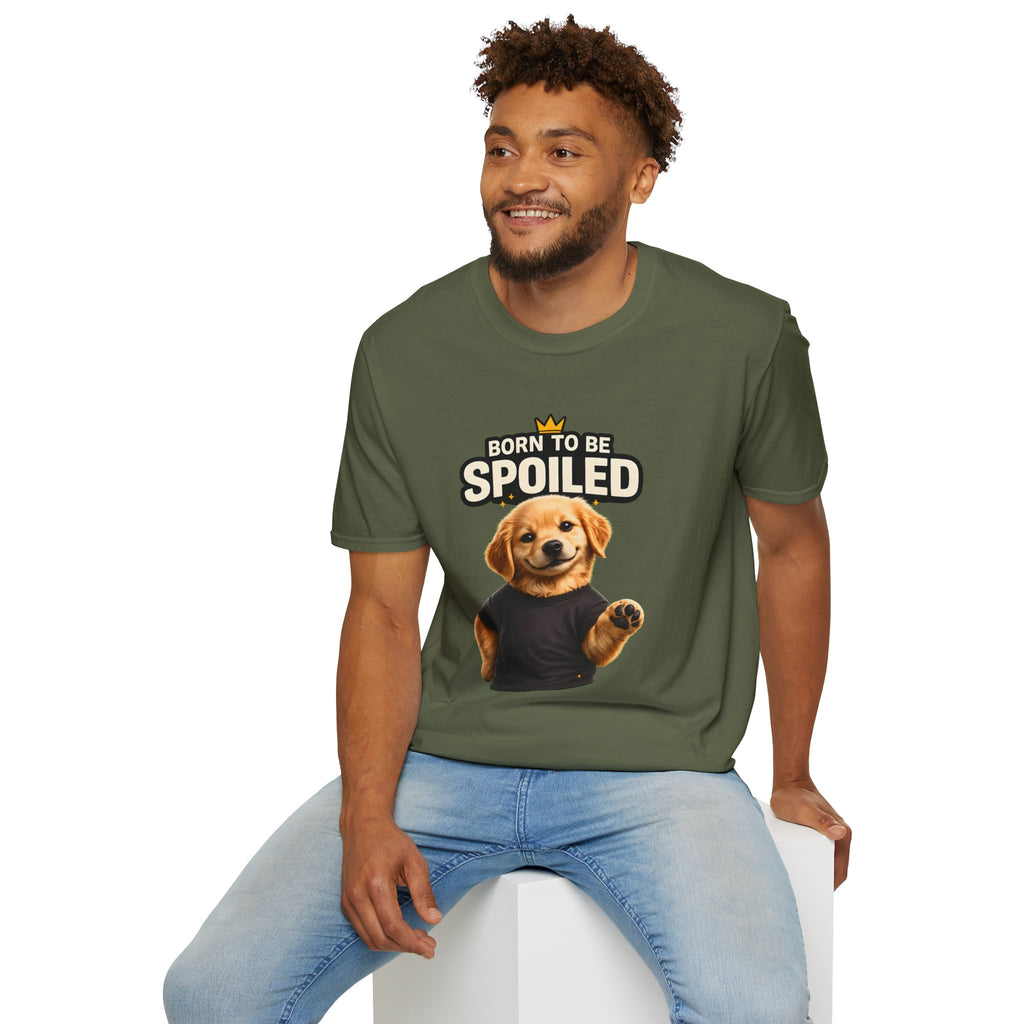 Born to Be Spoiled Puppy T-Shirt | Cute Dog Graphic Tee