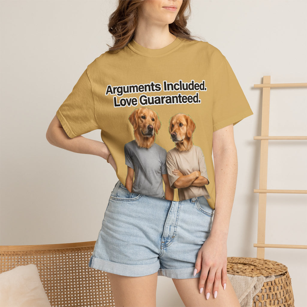 Arguments Included, Love Guaranteed – Funny Couple T-Shirt | Matching Relationship Tee (Unisex)