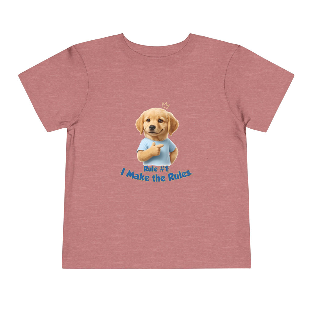 Puppy 'I Make the Rules' Toddler Tee | Cute Labrador Graphic