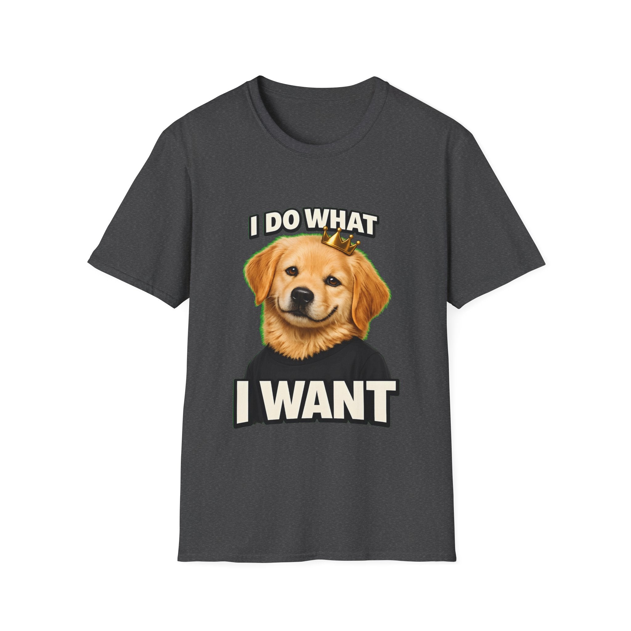 I Do What I Want – Funny Dog Attitude T-Shirt | Cute Golden Puppy Tee (Unisex)