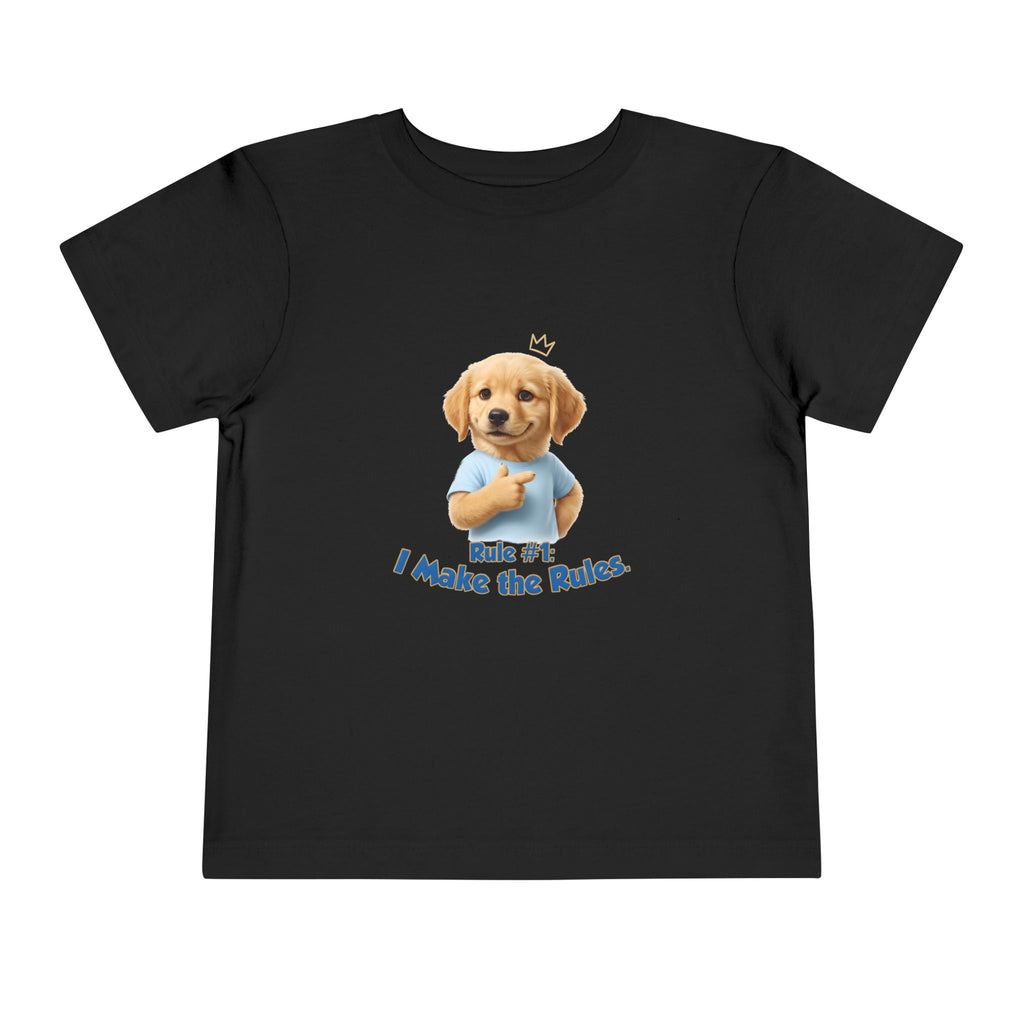Rule #1: I Make the Rules – Cute Dog T-Shirt | Funny Puppy Boss Graphic Tee (Unisex)