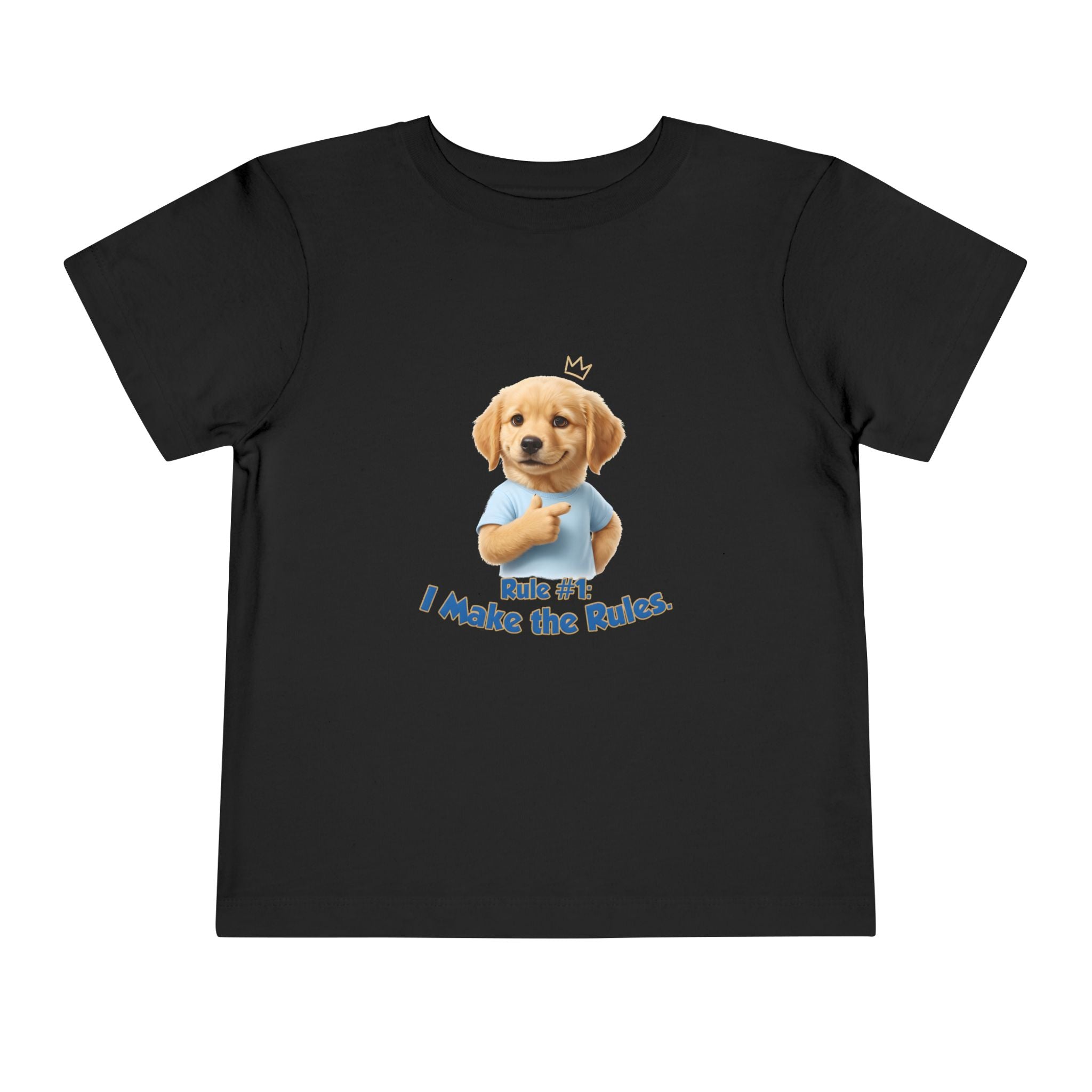 Rule #1: I Make the Rules – Cute Dog T-Shirt | Funny Puppy Boss Graphic Tee (Unisex)