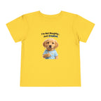 I'm Not Naughty Just Creative Puppy Tee | Cute Labrador Puppy Toddler Shirt