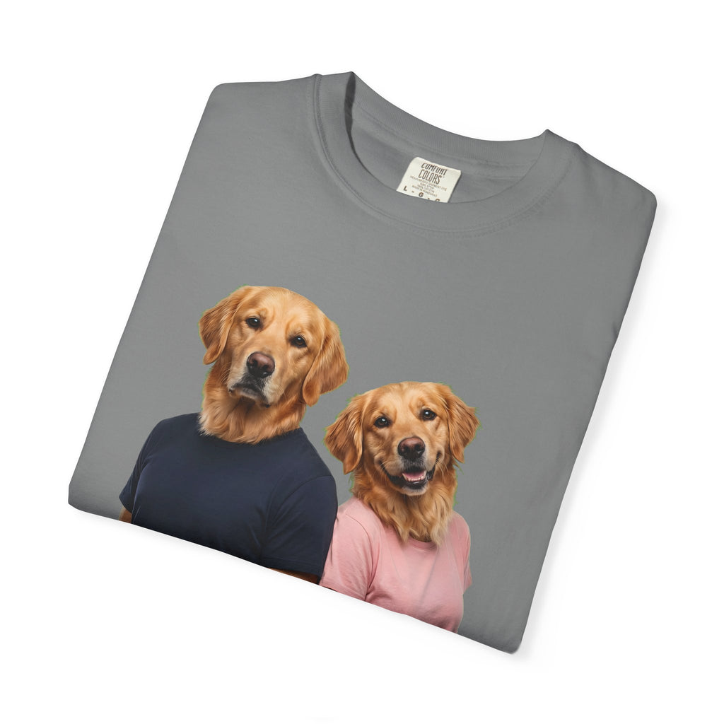 Two Different Minds, One Crazy Life – Funny Couple T-Shirt | Matching Dog Tee (Unisex)
