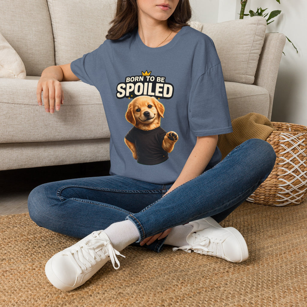 Born to Be Spoiled Puppy T-Shirt | Cute Dog Graphic Tee
