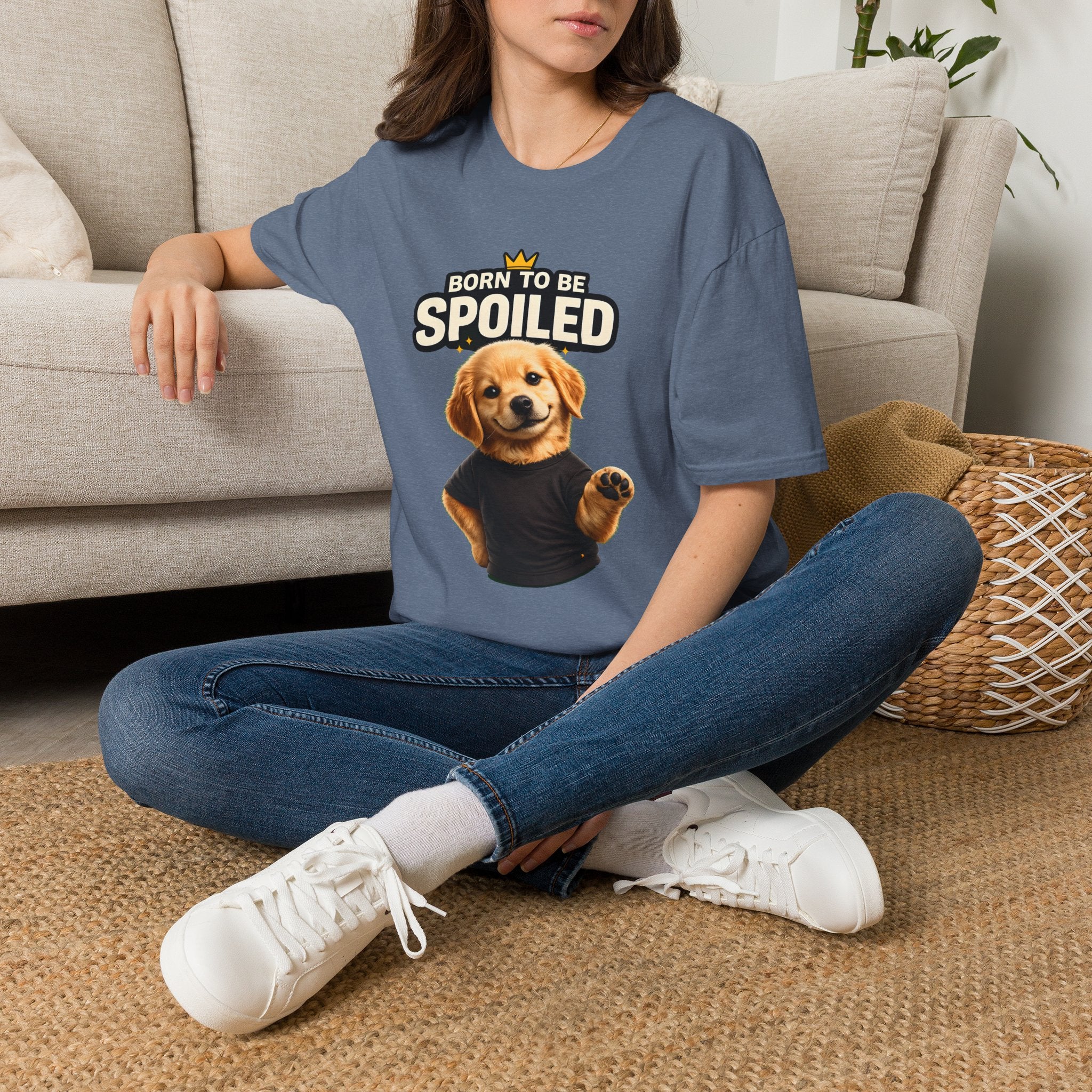Born to Be Spoiled Puppy T-Shirt | Cute Dog Graphic Tee