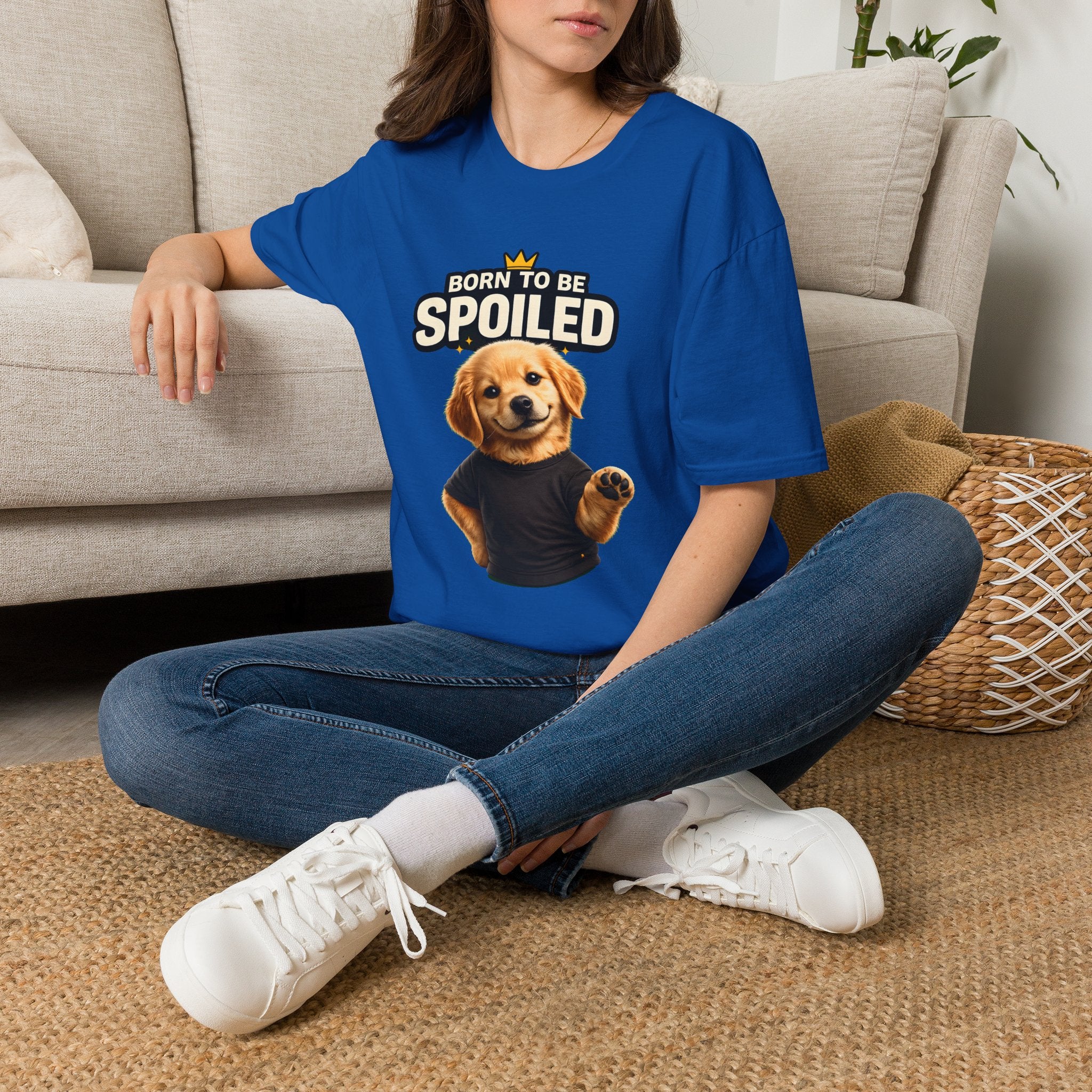 Born to Be Spoiled Puppy T-Shirt | Cute Dog Graphic Tee