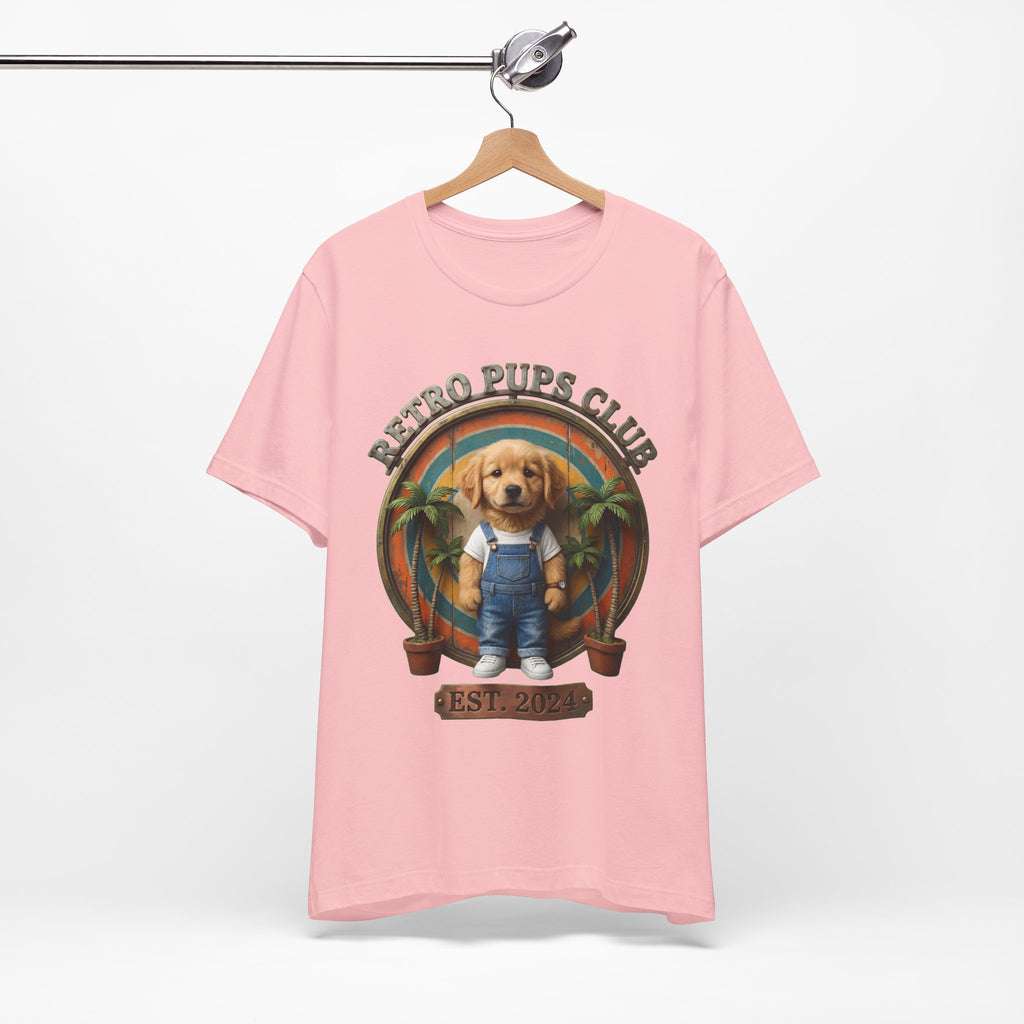 Retro Pups Club Tee – Vintage Puppy Graphic T-Shirt (Est. 2024)