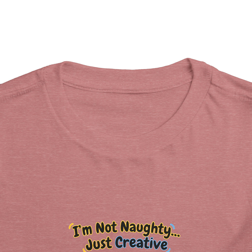 I’m Not Naughty… Just Creative – Cute Puppy T-Shirt | Funny Artist Dog Tee (Unisex)