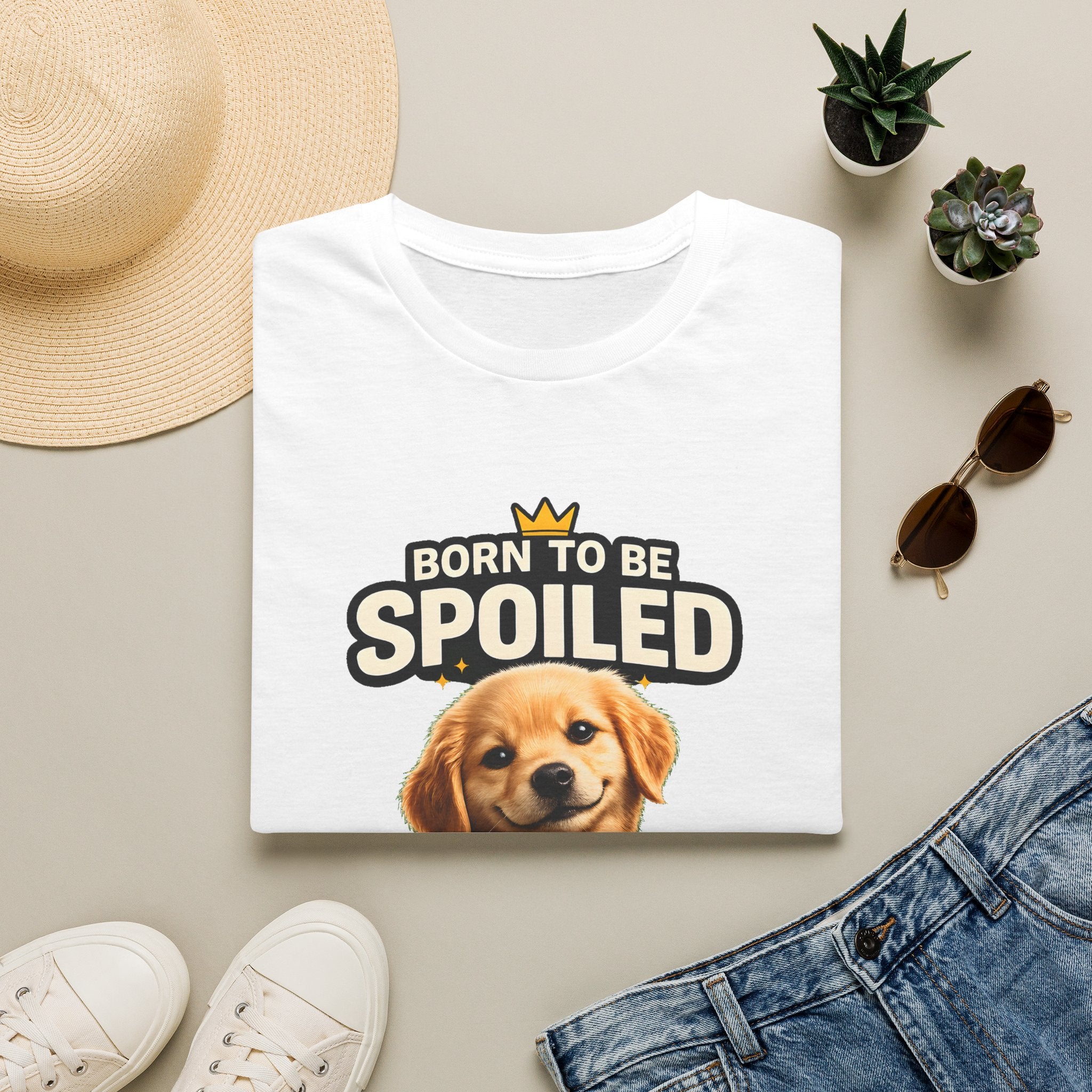 Born to Be Spoiled Puppy T-Shirt | Cute Dog Graphic Tee
