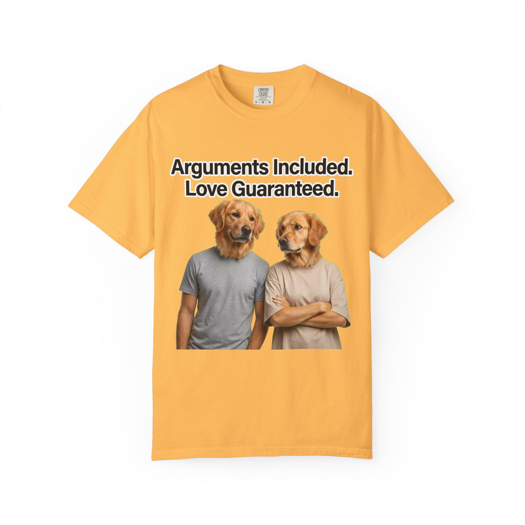 Arguments Included, Love Guaranteed – Funny Couple T-Shirt | Matching Relationship Tee (Unisex)
