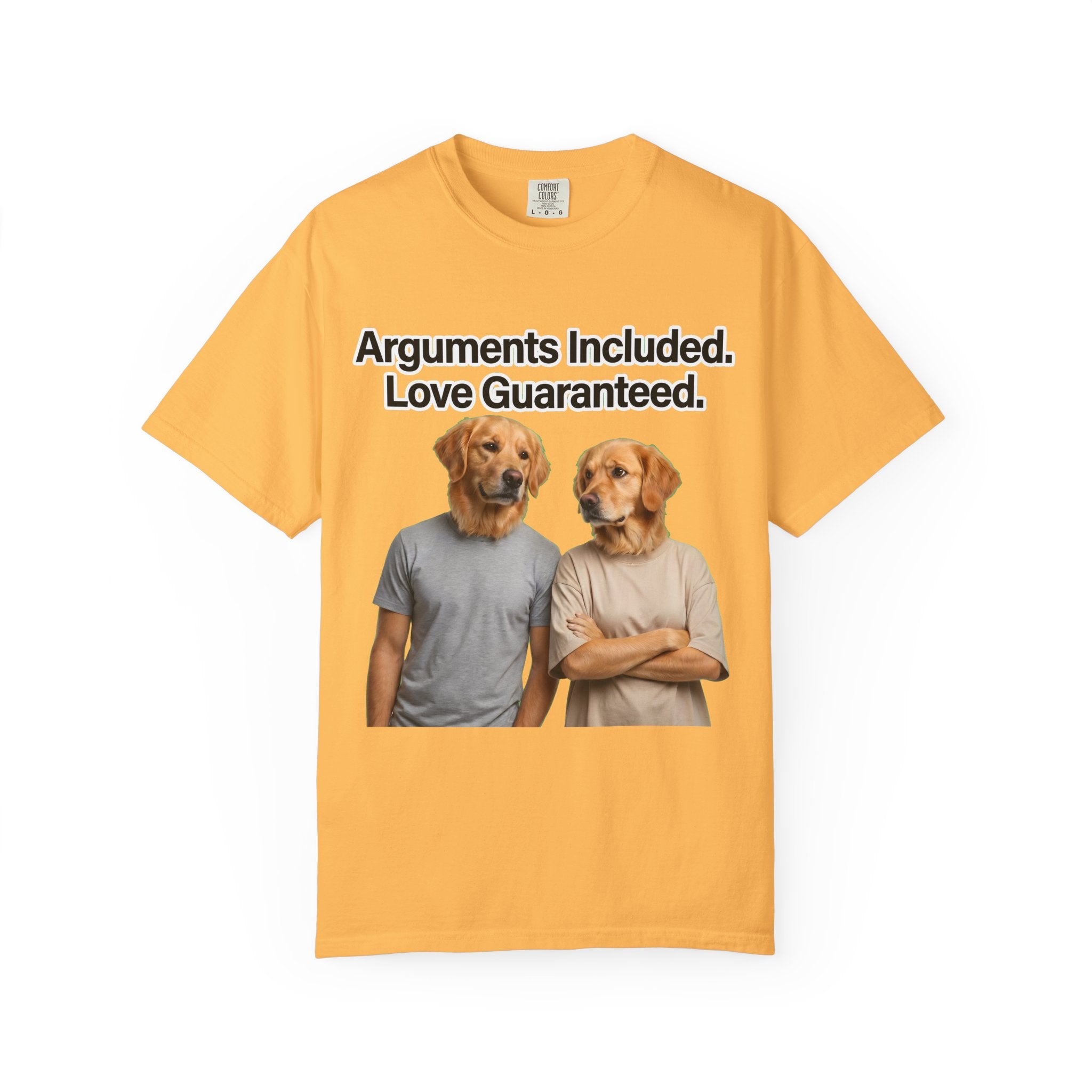Arguments Included, Love Guaranteed – Funny Couple T-Shirt | Matching Relationship Tee (Unisex)