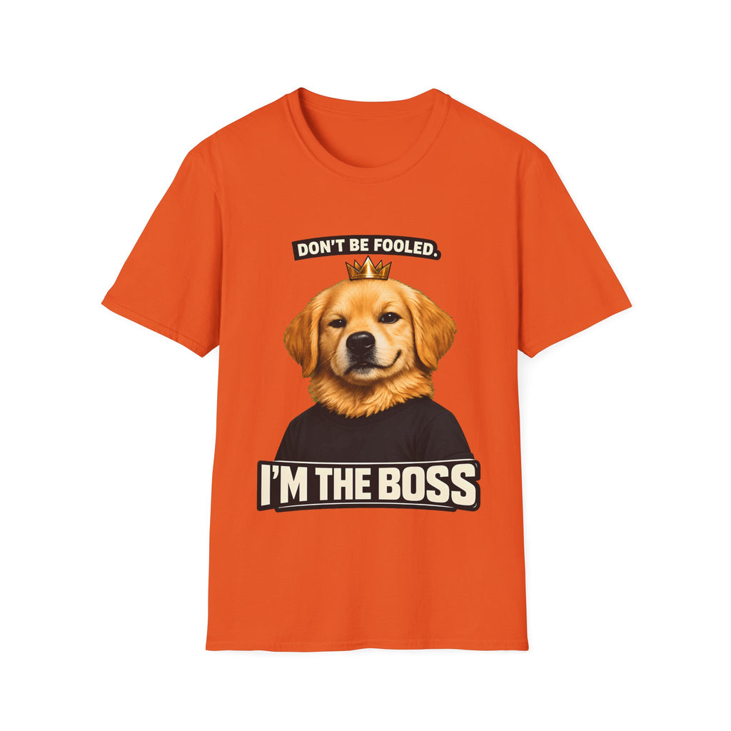 Don’t Be Fooled, I’m The Boss – Funny Dog T-Shirt | Cute Boss Puppy Tee (Unisex)