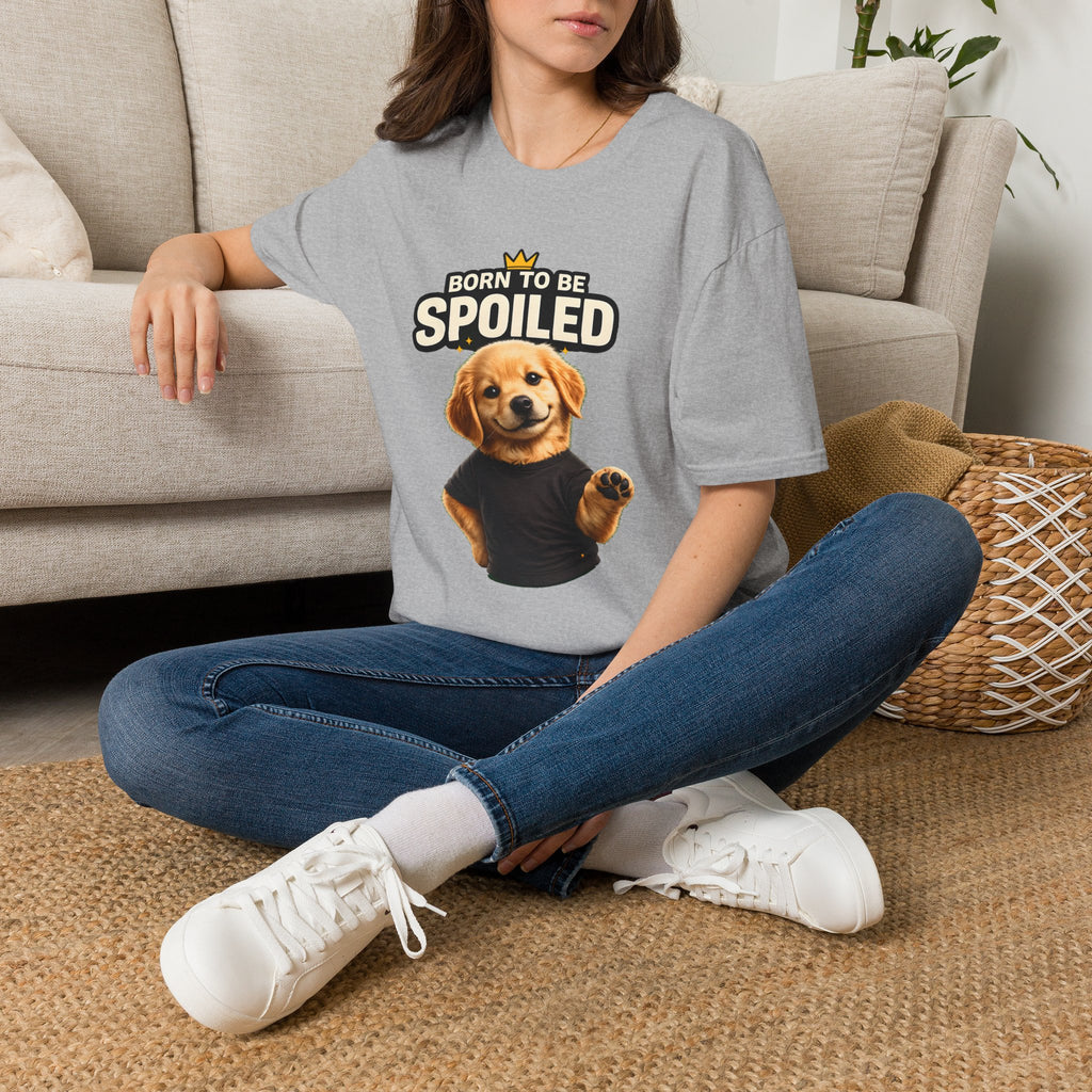 Born to Be Spoiled Puppy T-Shirt | Cute Dog Graphic Tee