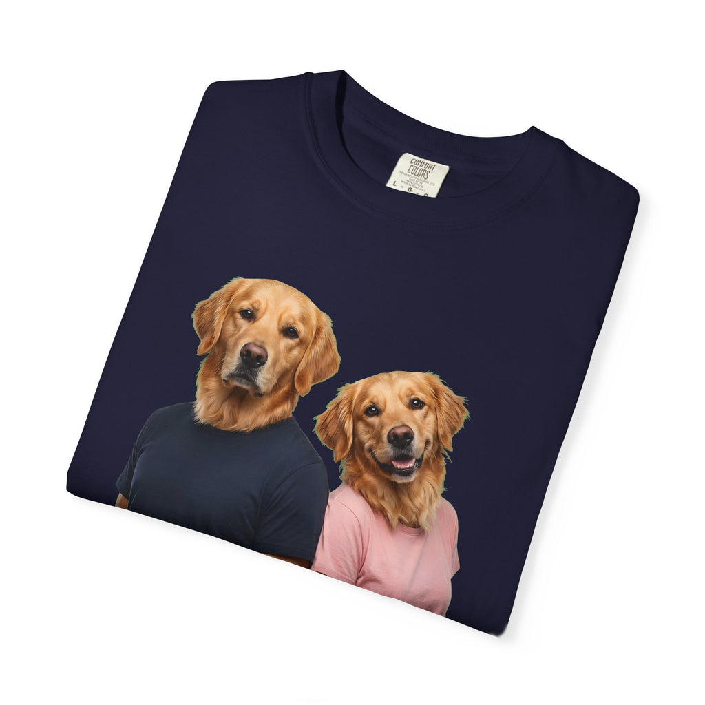 Two Different Minds One Crazy Life T-Shirt | Golden Retriever Heads
