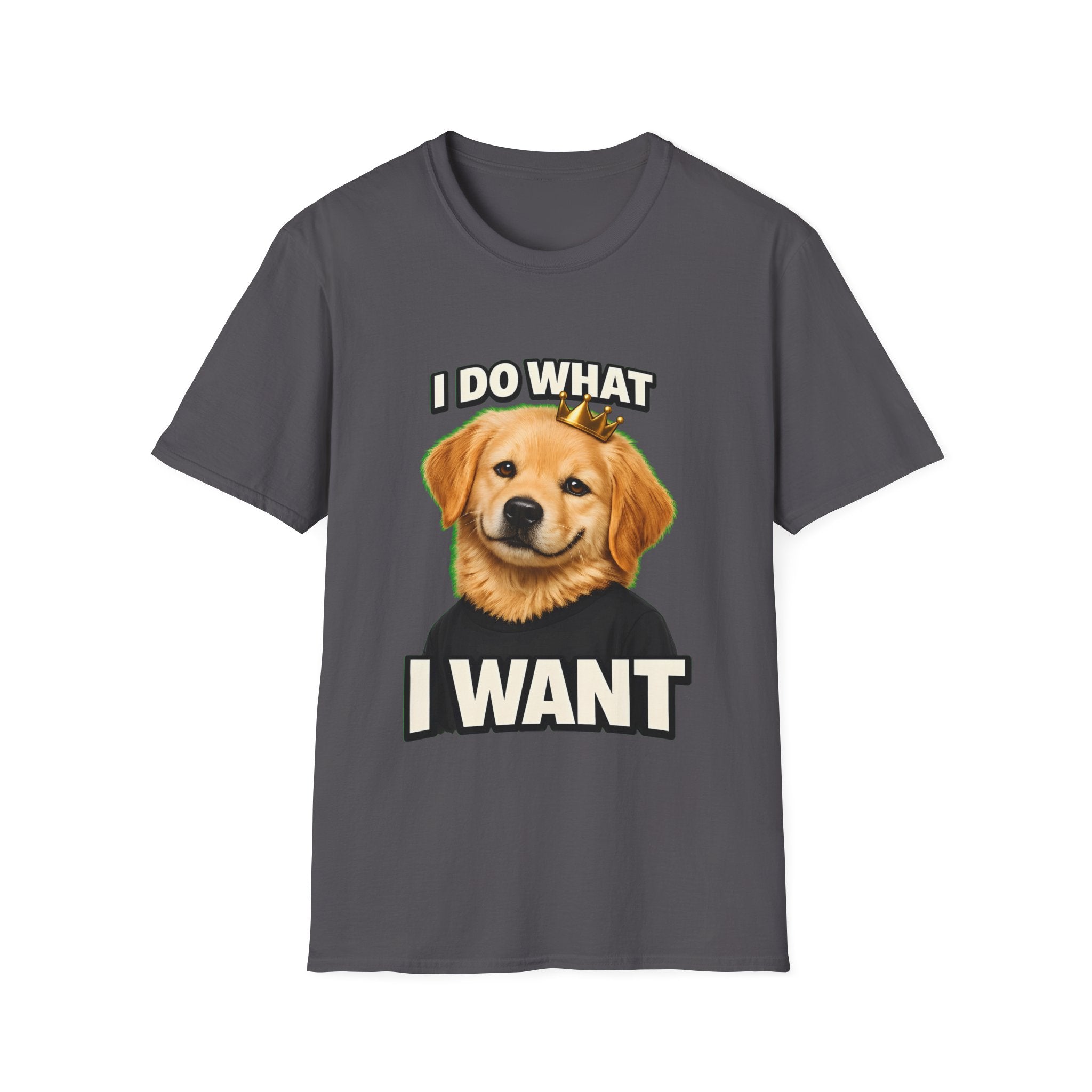 I Do What I Want – Funny Dog Attitude T-Shirt | Cute Golden Puppy Tee (Unisex)