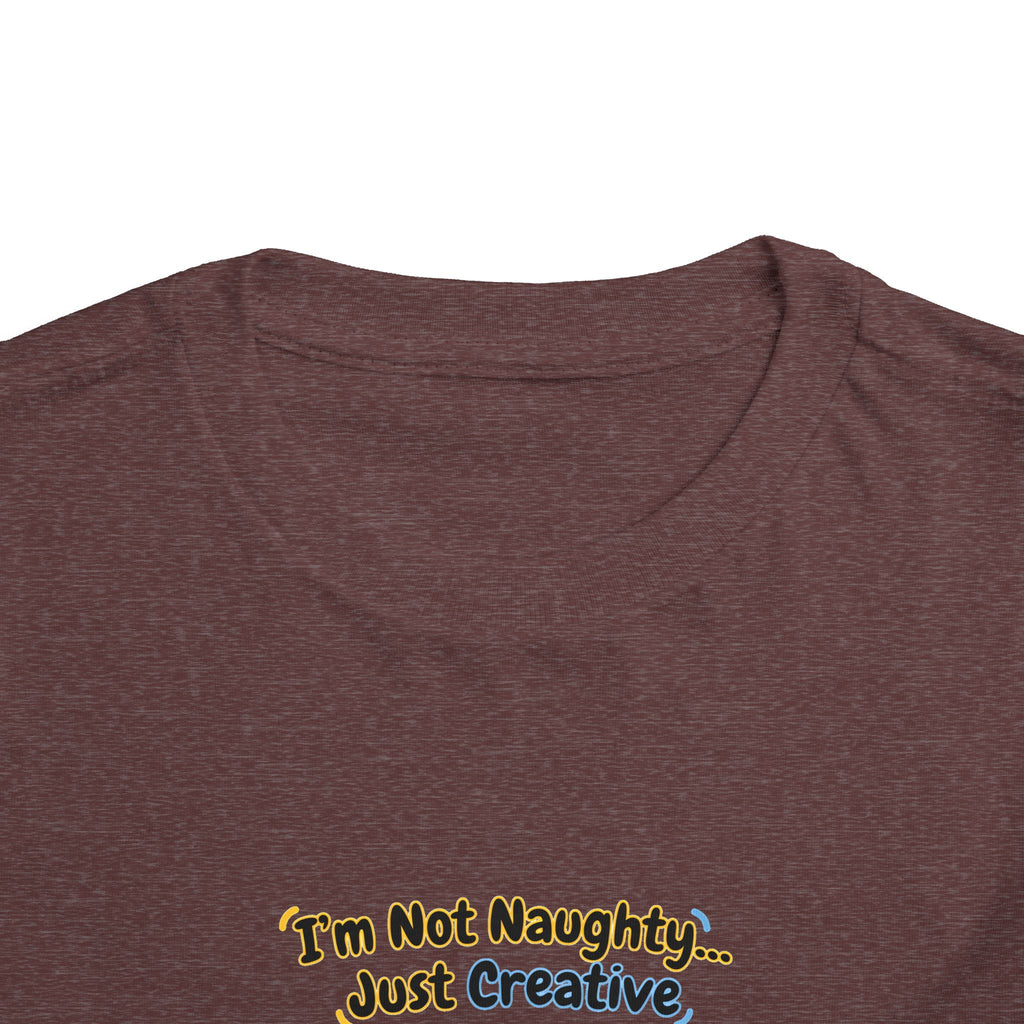 I’m Not Naughty… Just Creative – Cute Puppy T-Shirt | Funny Artist Dog Tee (Unisex)