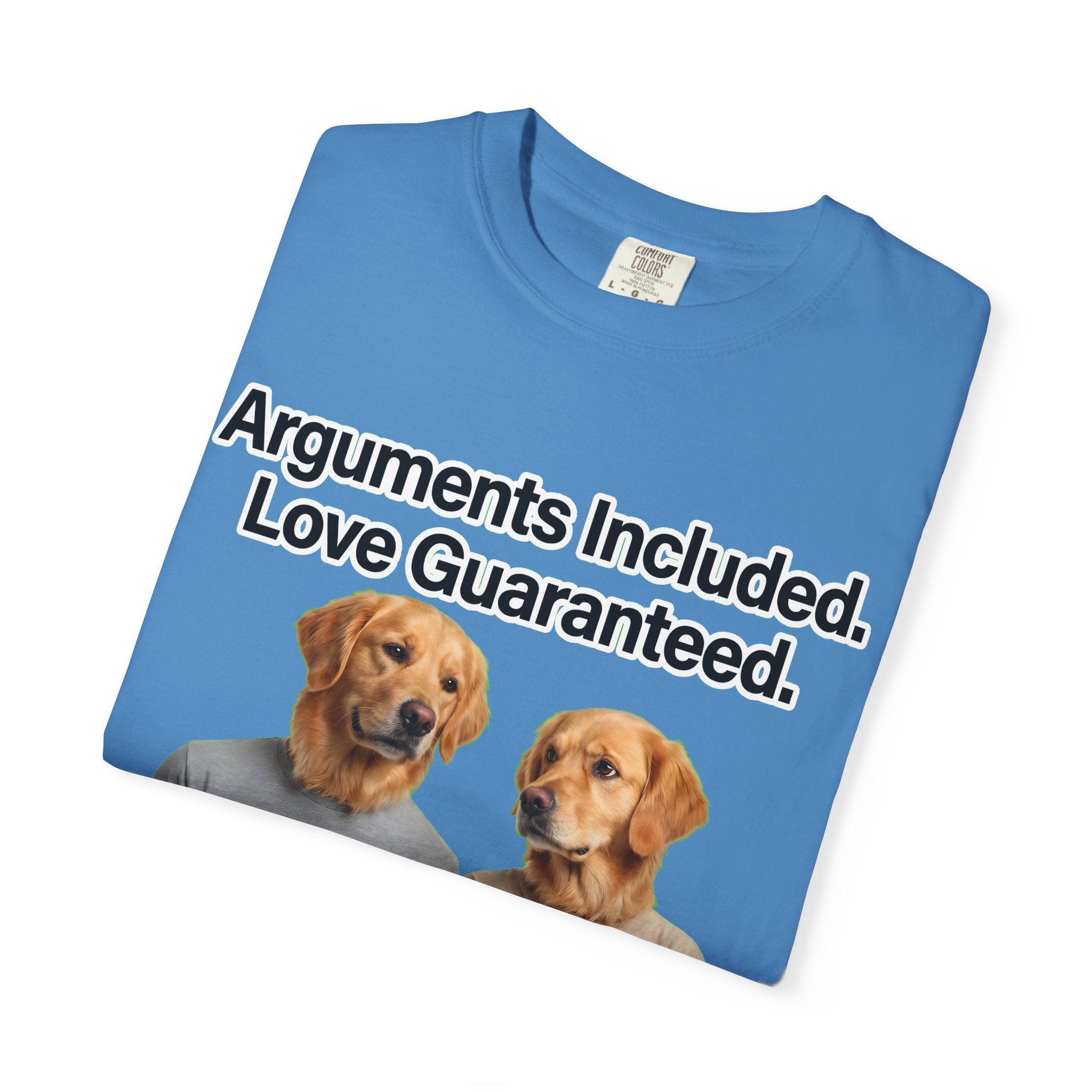 Arguments Included, Love Guaranteed – Funny Couple T-Shirt | Matching Relationship Tee (Unisex)