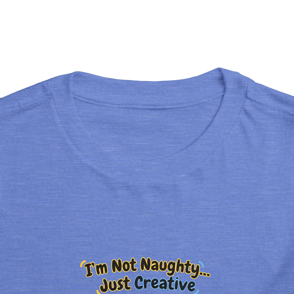 I’m Not Naughty… Just Creative – Cute Puppy T-Shirt | Funny Artist Dog Tee (Unisex)