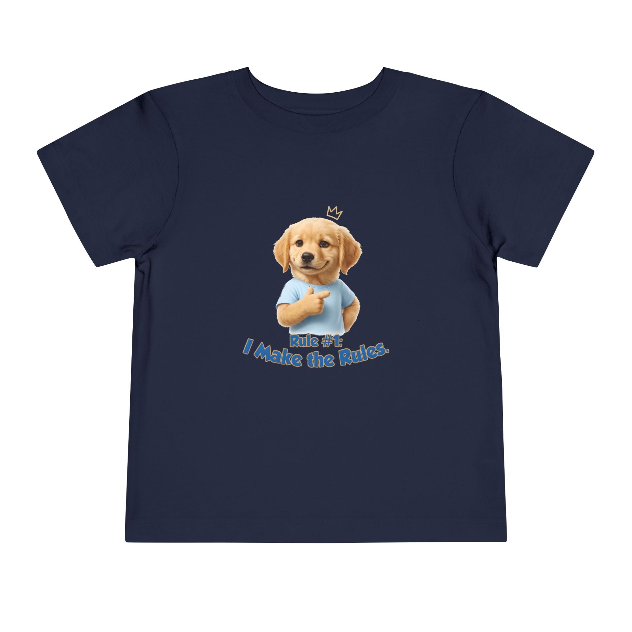Rule #1: I Make the Rules – Cute Dog T-Shirt | Funny Puppy Boss Graphic Tee (Unisex)