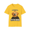 Don’t Be Fooled, I’m The Boss – Funny Dog T-Shirt | Cute Boss Puppy Tee (Unisex)