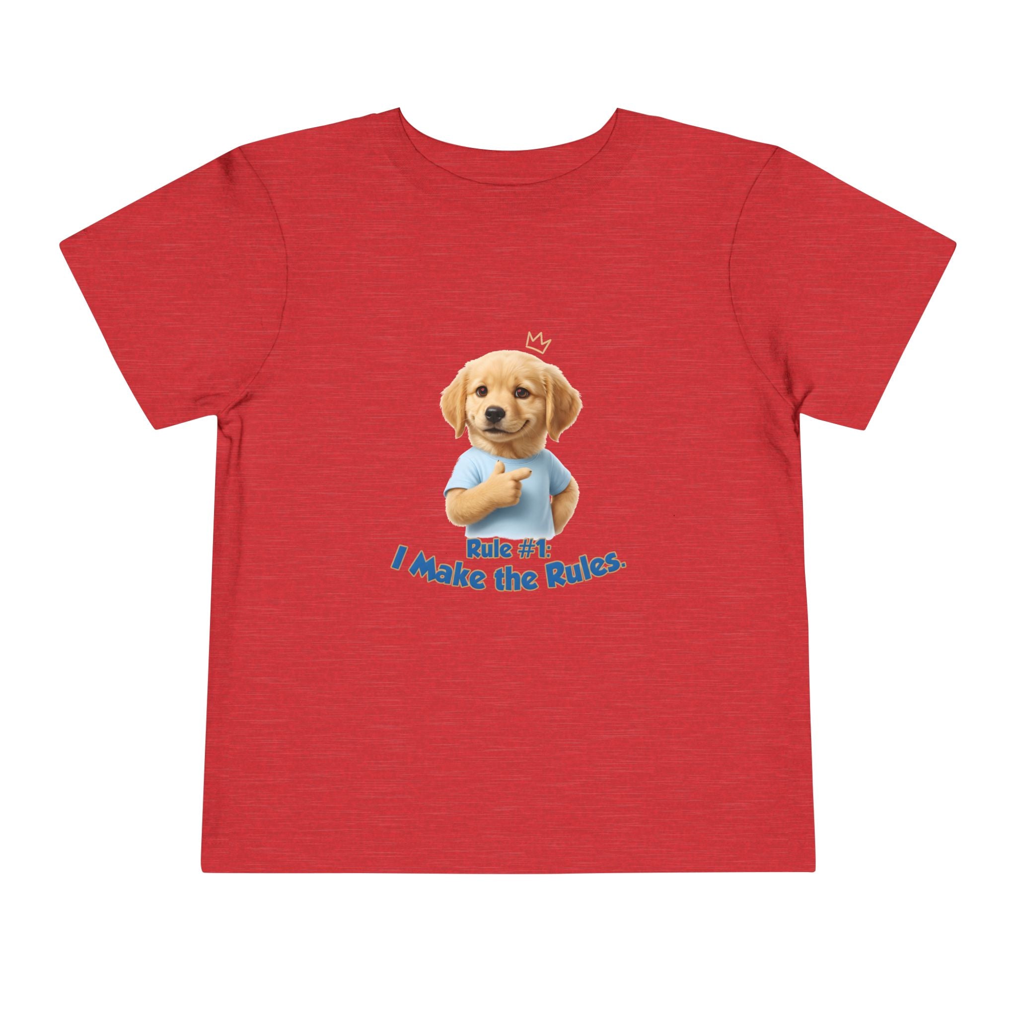 Rule #1: I Make the Rules – Cute Dog T-Shirt | Funny Puppy Boss Graphic Tee (Unisex)