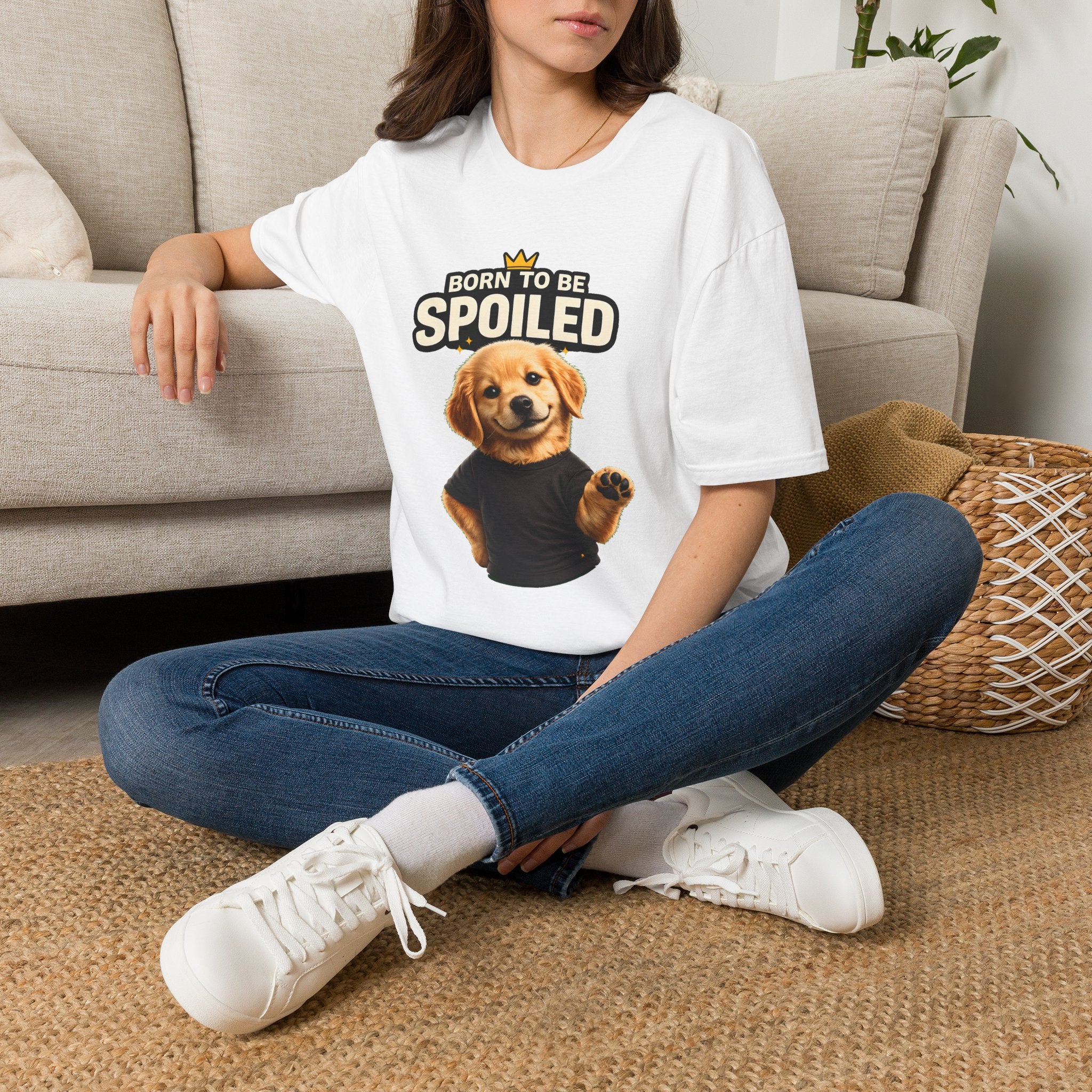 Born to Be Spoiled Puppy T-Shirt | Cute Dog Graphic Tee