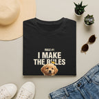 I Make the Rules Dog Graphic Tee | Golden Retriever Puppy Shirt
