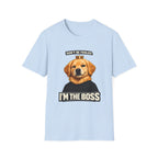 Golden Retriever 'I'm the Boss' T-Shirt | Dog Crown Design