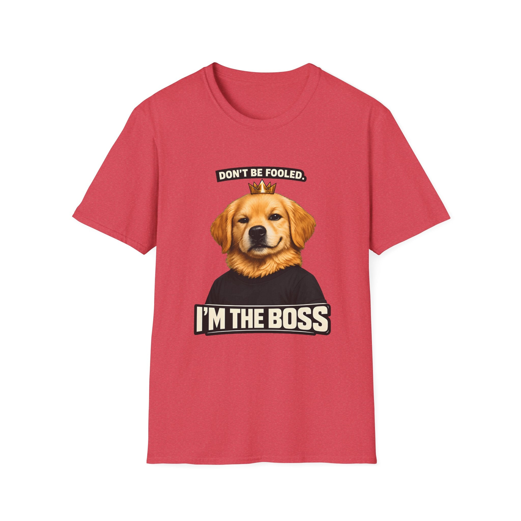 Golden Retriever 'I'm the Boss' T-Shirt | Dog Crown Design