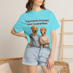 Arguments Included, Love Guaranteed – Funny Couple T-Shirt | Matching Relationship Tee (Unisex)