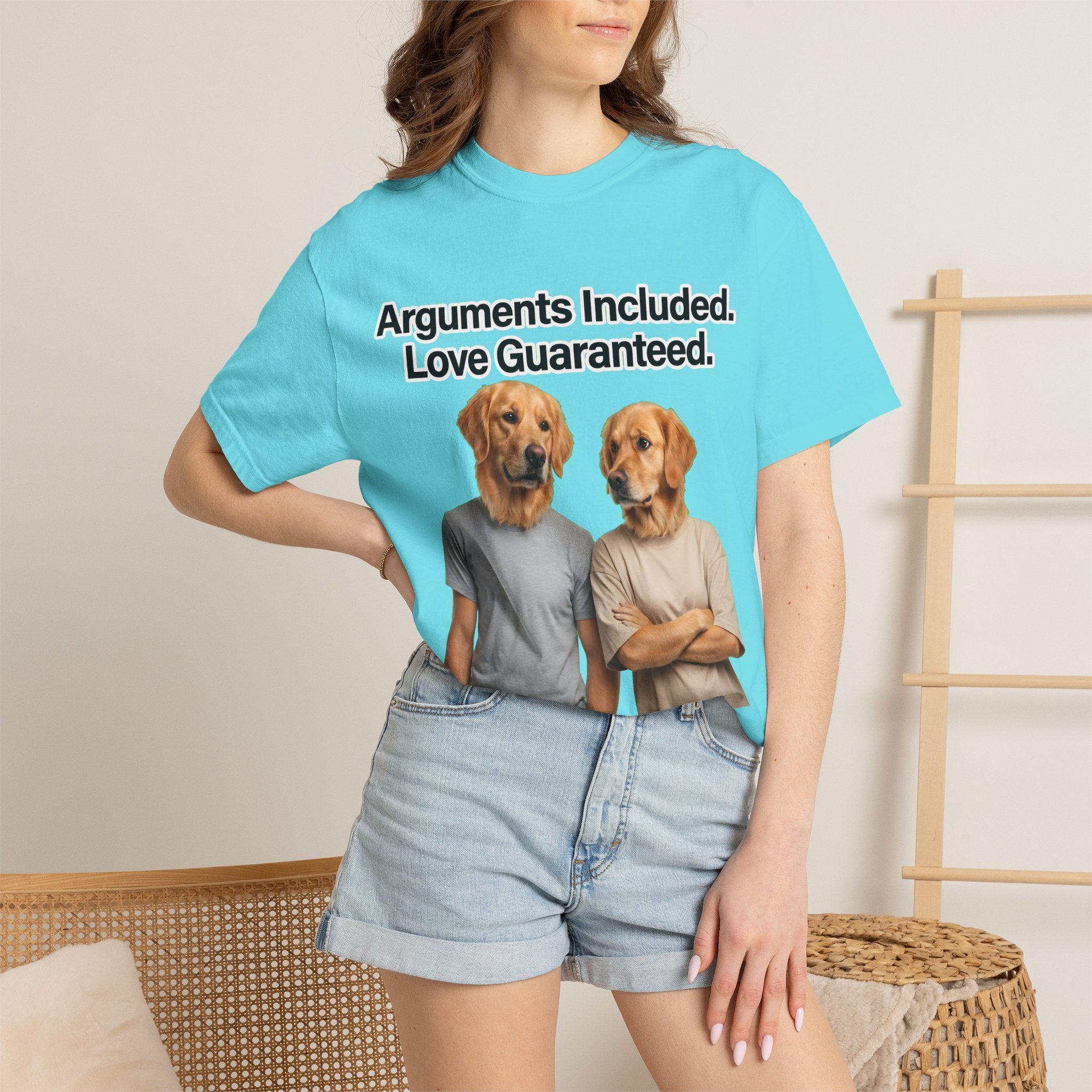 Arguments Included, Love Guaranteed – Funny Couple T-Shirt | Matching Relationship Tee (Unisex)
