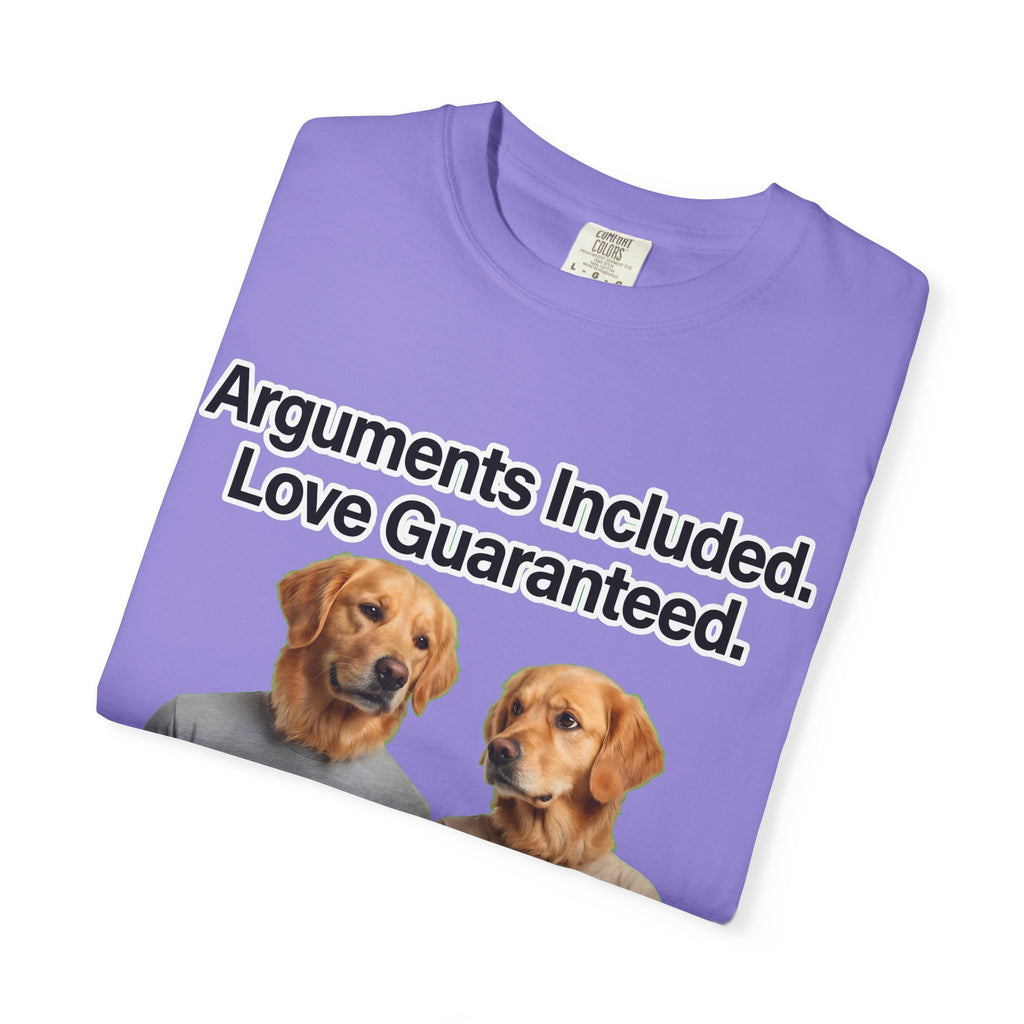 Arguments Included, Love Guaranteed – Funny Couple T-Shirt | Matching Relationship Tee (Unisex)
