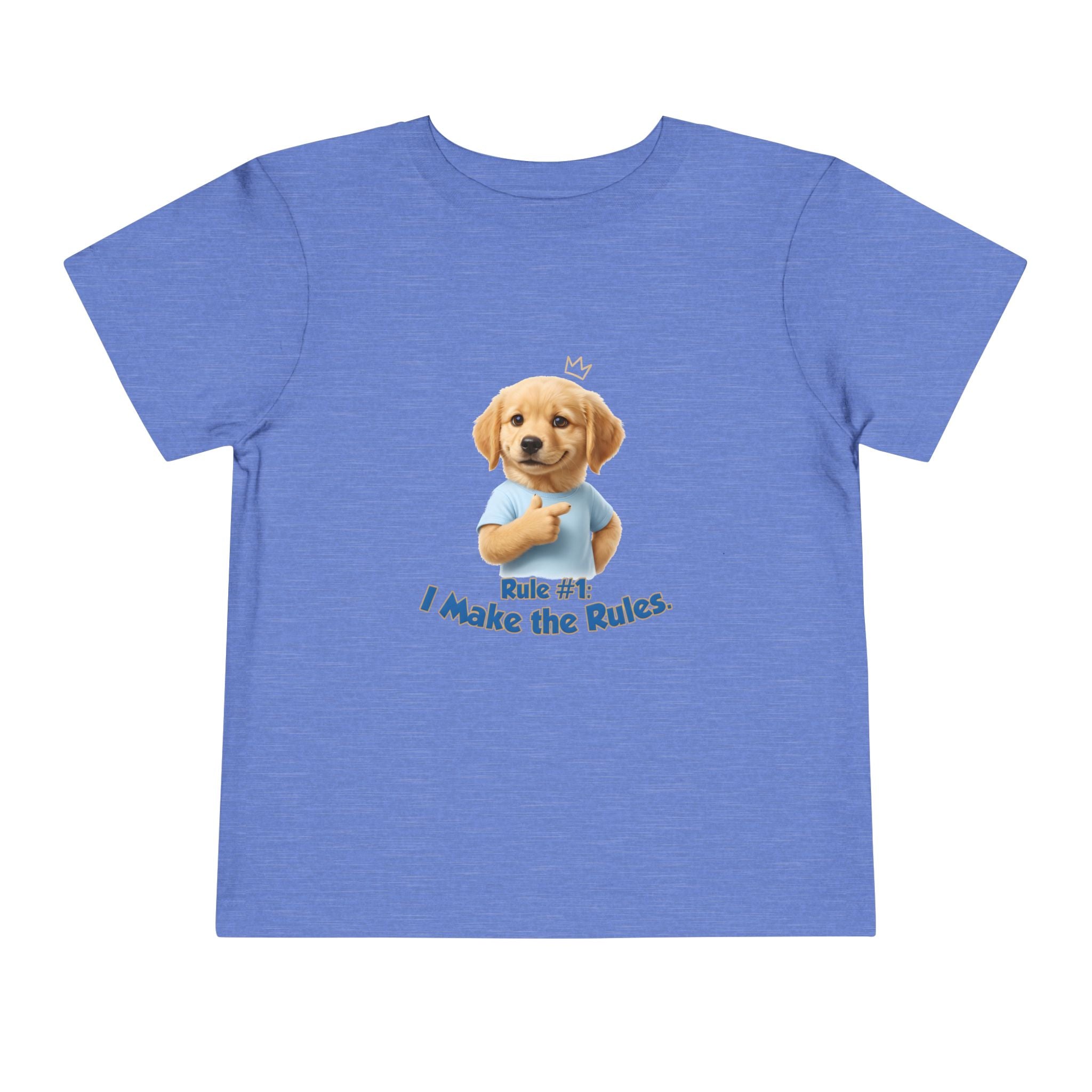Rule #1: I Make the Rules – Cute Dog T-Shirt | Funny Puppy Boss Graphic Tee (Unisex)