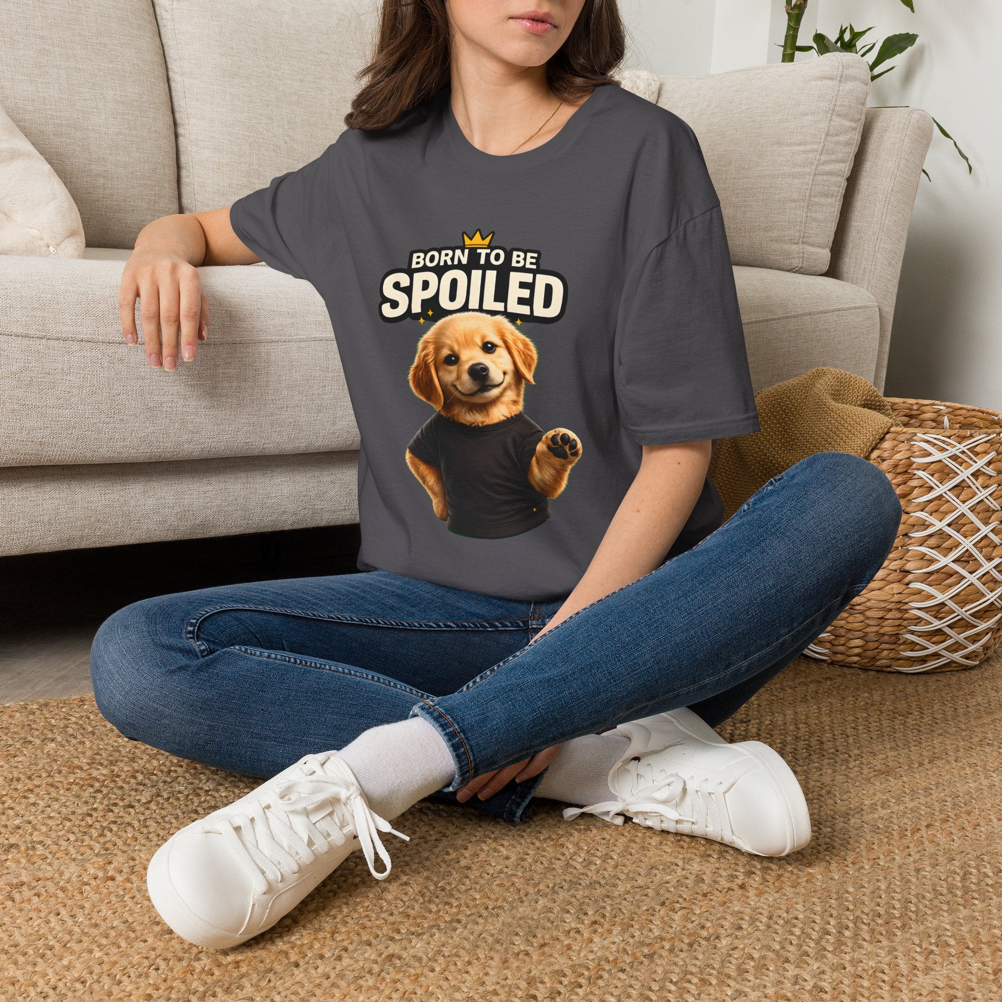 Born to Be Spoiled Puppy T-Shirt | Cute Dog Graphic Tee