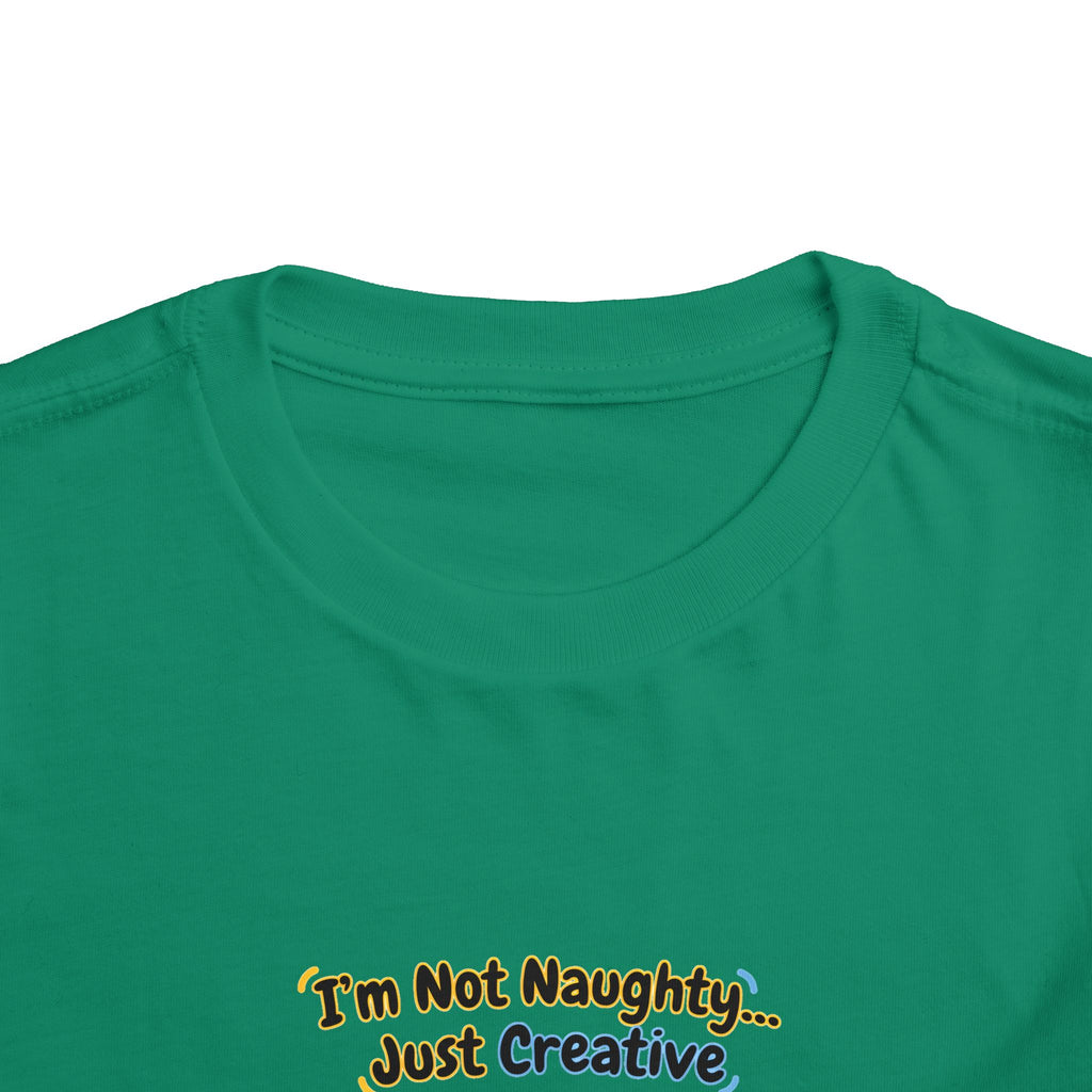 I’m Not Naughty… Just Creative – Cute Puppy T-Shirt | Funny Artist Dog Tee (Unisex)