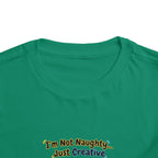 I'm Not Naughty Just Creative Puppy Tee | Cute Labrador Puppy Toddler Shirt