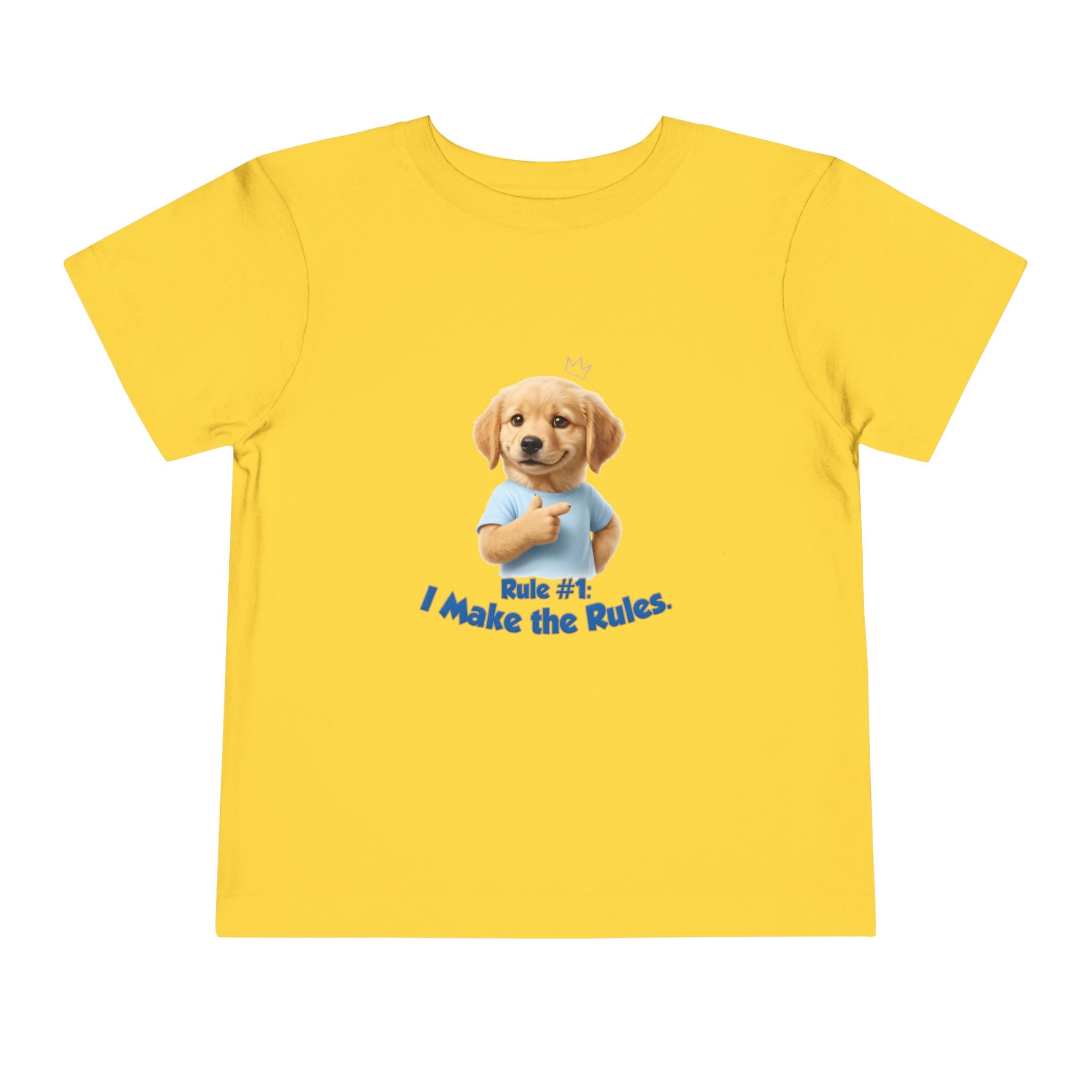 Rule #1: I Make the Rules – Cute Dog T-Shirt | Funny Puppy Boss Graphic Tee (Unisex)