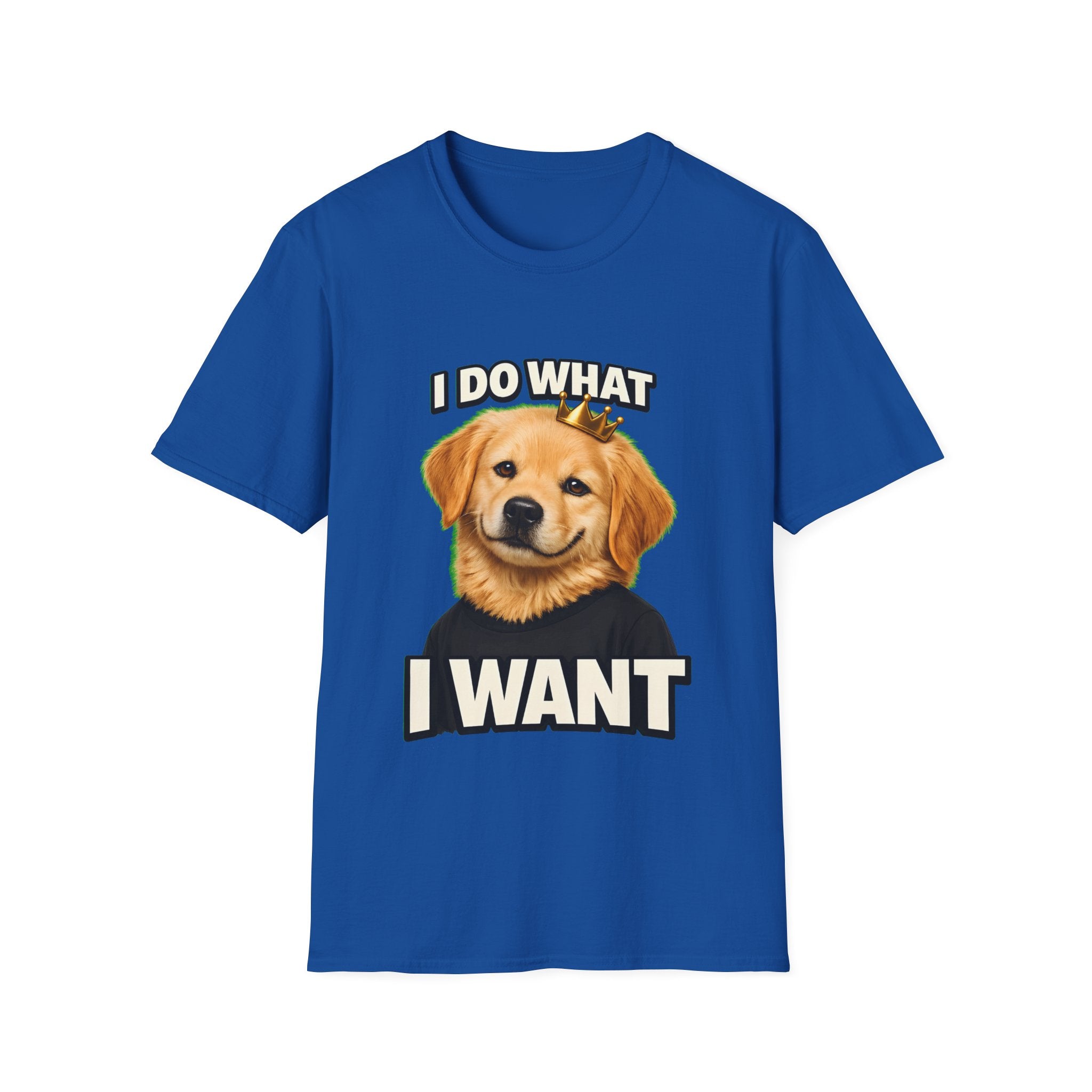 I Do What I Want – Funny Dog Attitude T-Shirt | Cute Golden Puppy Tee (Unisex)
