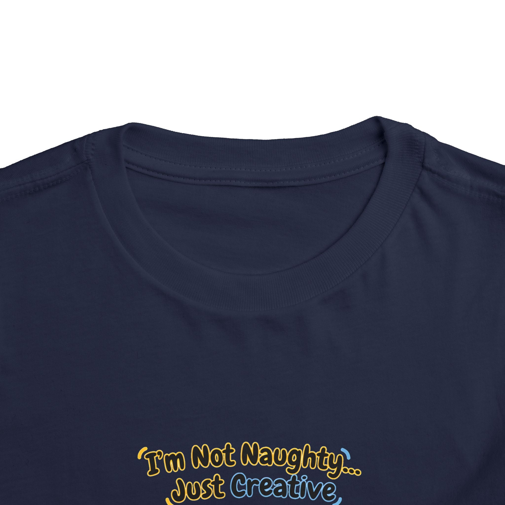 I’m Not Naughty… Just Creative – Cute Puppy T-Shirt | Funny Artist Dog Tee (Unisex)