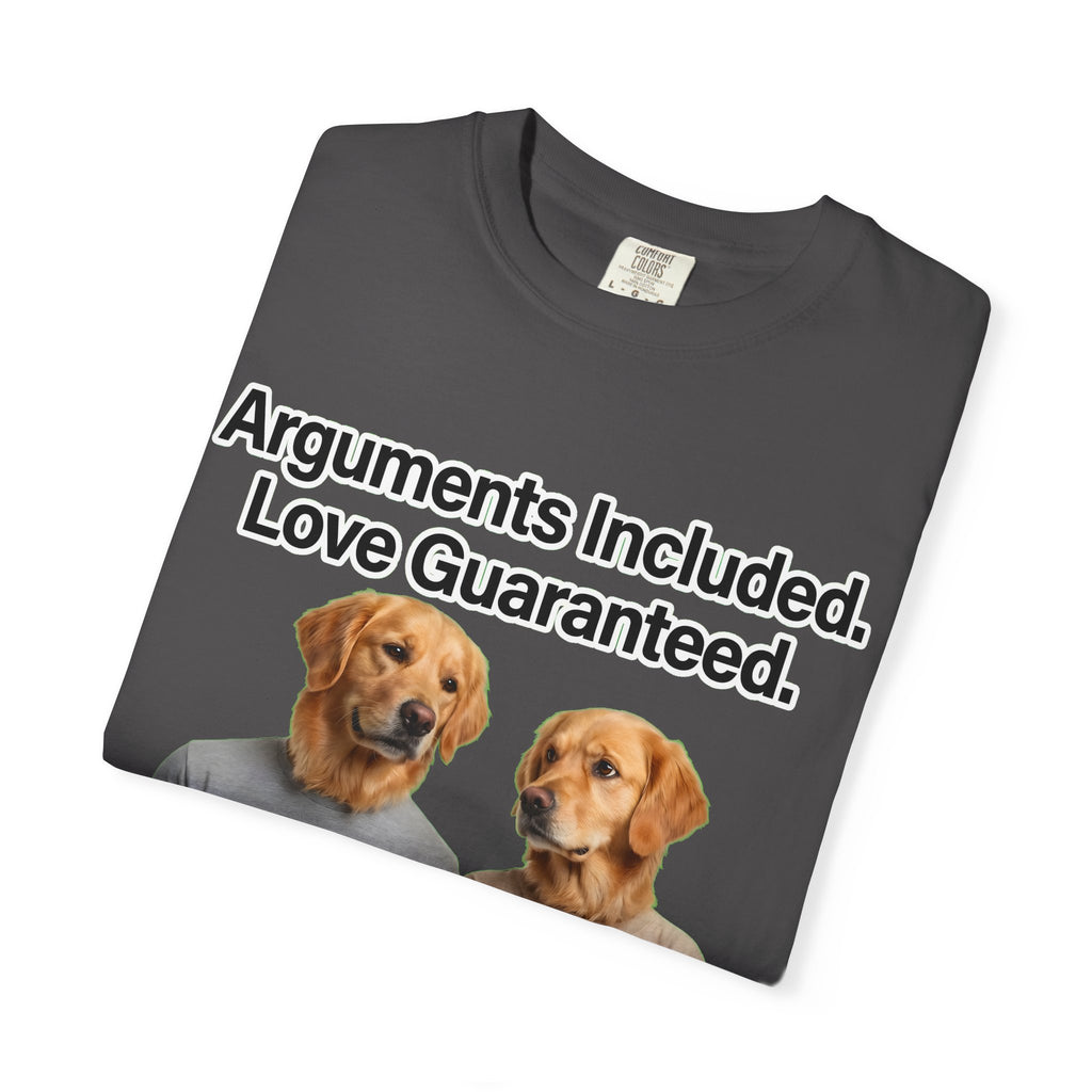 Arguments Included, Love Guaranteed – Funny Couple T-Shirt | Matching Relationship Tee (Unisex)