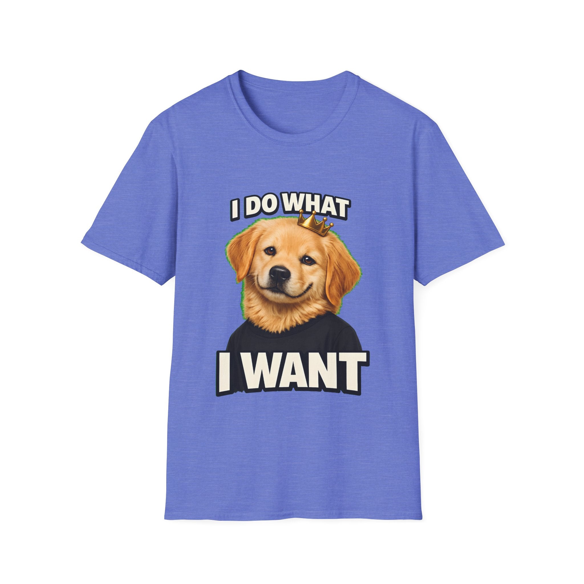 I Do What I Want – Funny Dog Attitude T-Shirt | Cute Golden Puppy Tee (Unisex)