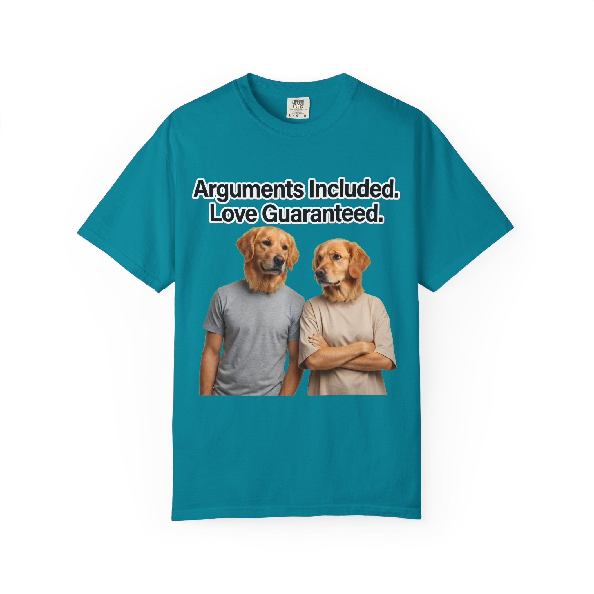 Arguments Included, Love Guaranteed – Funny Couple T-Shirt | Matching Relationship Tee (Unisex)